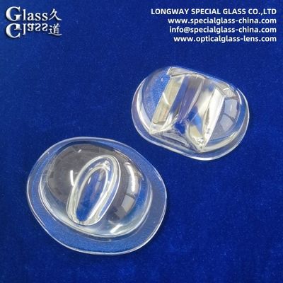 Полировка оптических боросиликатных стеклянных световых линз для светодиодных уличных фонарей