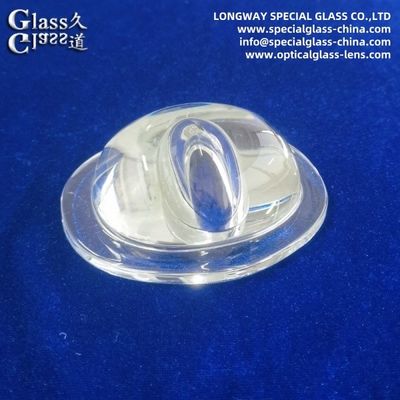 Полировка оптических боросиликатных стеклянных световых линз для светодиодных уличных фонарей